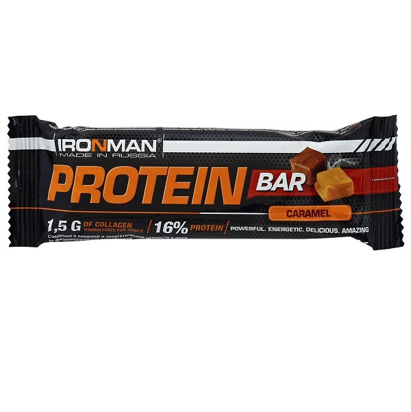 Protein Bar с коллагеном, 50 г. карамель Ir